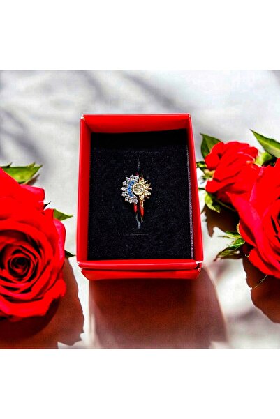 Store Moon and Star Steel Ring