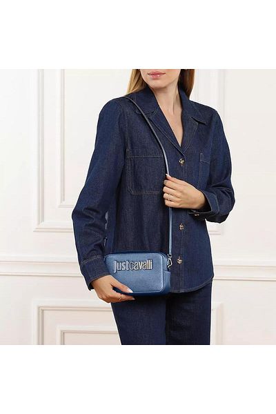 Just Cavalli Range B Metallschriftzug Sketch, 3 Beutel, Cameo-Blau