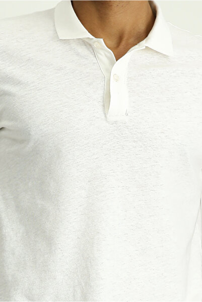 Kiğılı Μπλουζάκι Polo Neck Slim Fit Slim Fit Linen Blend T-shirt