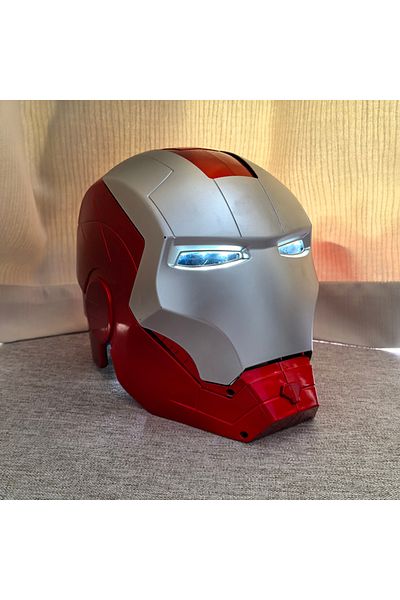 BANDAI A In Stock Marvel Avengers Iron Man Helmet Adult Child Model Cosplay 1:1 Light Led Ironman Mask Act.