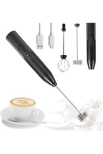 Other Milk Fr With 2 Replaceable Whisks, Rechargeable, 3-speed Adjustable Beater.