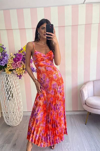 RealBella Summer Dress, Satin