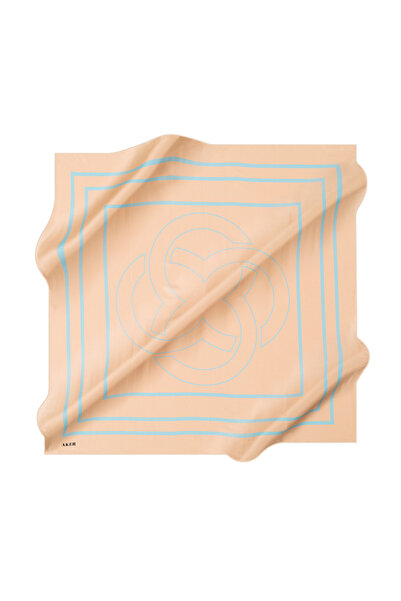 Aker 90X90 İpek Krep Saten Eşarp