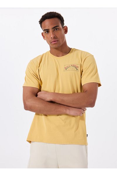 BİLLABONG Billabong Original Arch Premium Ww 24A521515 Yellow Bicycle Collar Regular Fit Straight Men's T-Shirt