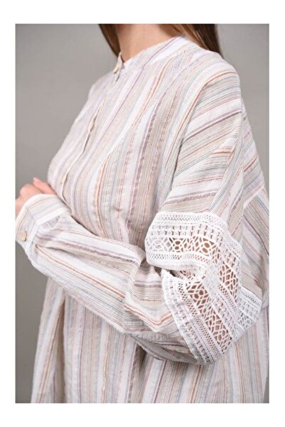 Y TWO WOMEN BLUZA IN DUNGI COLORATE CU BRODERIE AMORINO Bej TALIE UNICA