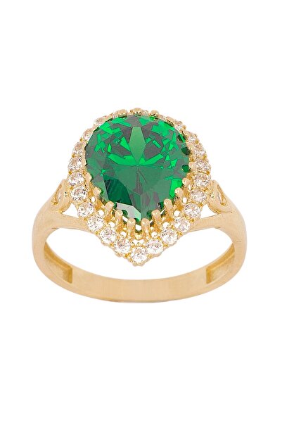 CiGOLD Taşlı Yüzük 14 Ayar Altın 3.19 gr Oa-k21301029066