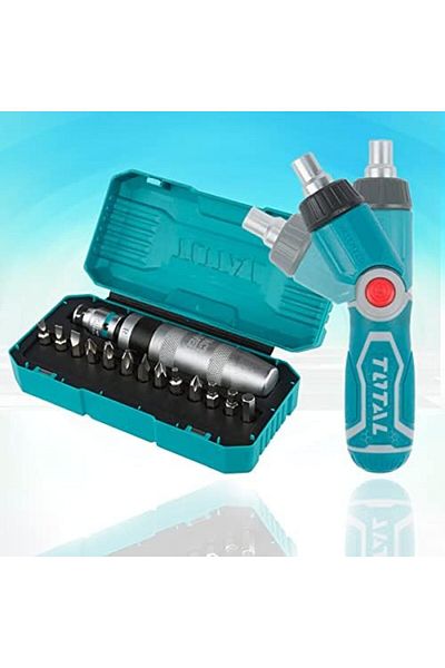 TOTAL Combo Offer- Buy 13pcs Impact Driver Set, Crv Steel Screwdriver Set 3 In 1 Ratchet Screwdriver Set