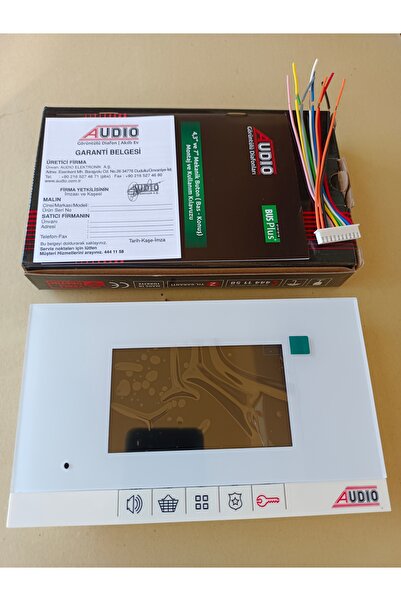 AUDİO Audio 001198b Görüntülü Diafon Şubesi 4.3 '' Inç / Diyafon Mekanik Butonlu