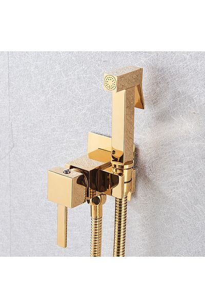 Blackswan Design Bidet faucet, Blackswan, Type M4, shiny gold model, size 13 cm