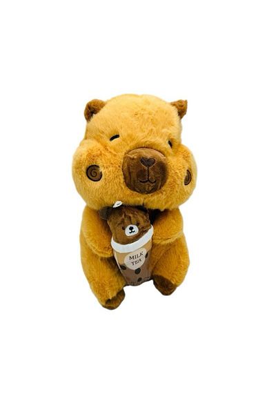 BaoBao Baobao 19cm plush capybara with frappe – fluffy and cute toy for children and gift