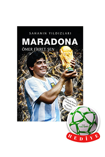 Parodi Yayınları Sahanın Yıldızları Maradona(Poster-Kart-Sticker ve Futbol To...