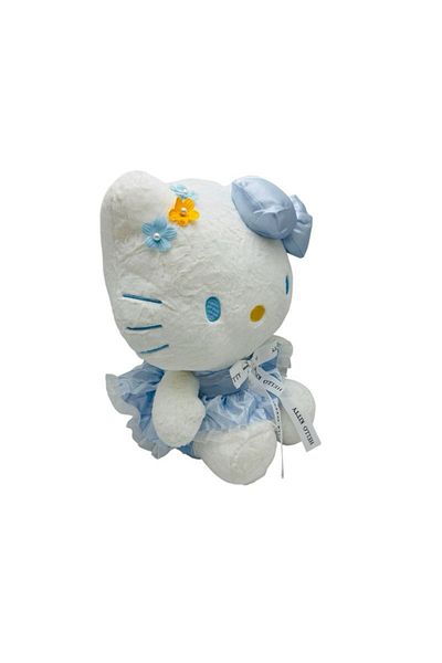 BaoBao 70cm Baobao plush cat with blue dress – huge toy and adorable gift for children