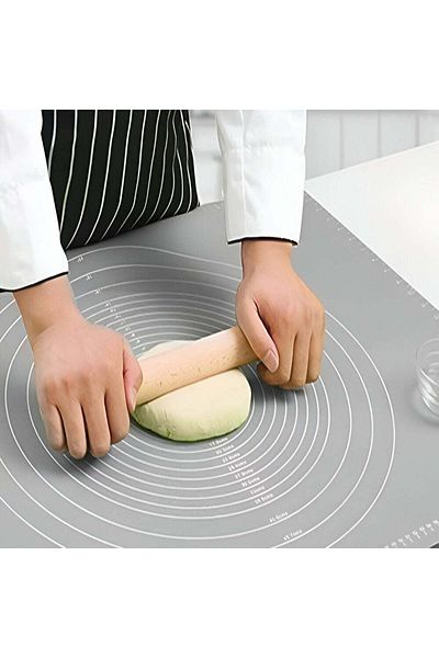 Velixo Food Grade Silicone Dough Board, Non-slip, Heat & Tear Resistant, Measured, Flexible, Easy To Clean