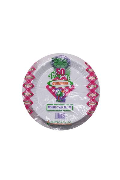 Generic جليف ميد - مجموعة مكونة من 50 صحن بلاستيك 26 سم