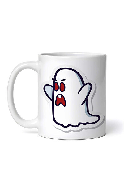 OEM Cană albă personalizată, Fantomă în acțiune, INOVATIX®. 330ml