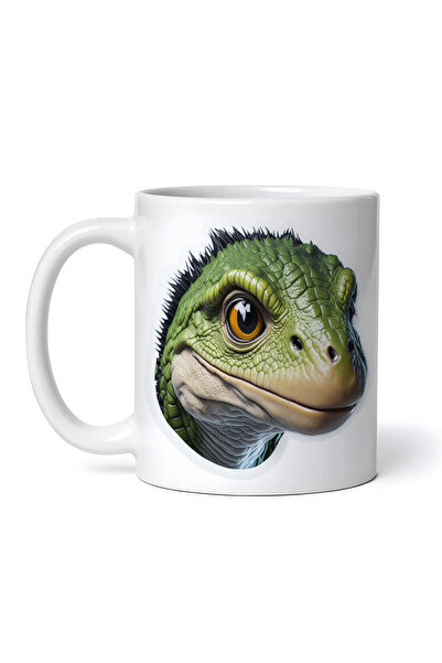 OEM Cană albă personalizată, Dinozaur Titanus, INOVATIX®. 330ml