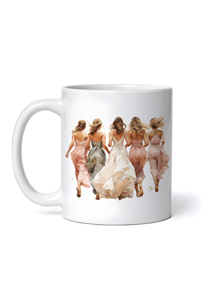 OEM Εξατομικευμένη Λευκή Κούπα, Παράνυμφοι με Φορέματα σε Διαφορετικά Χρώματα...