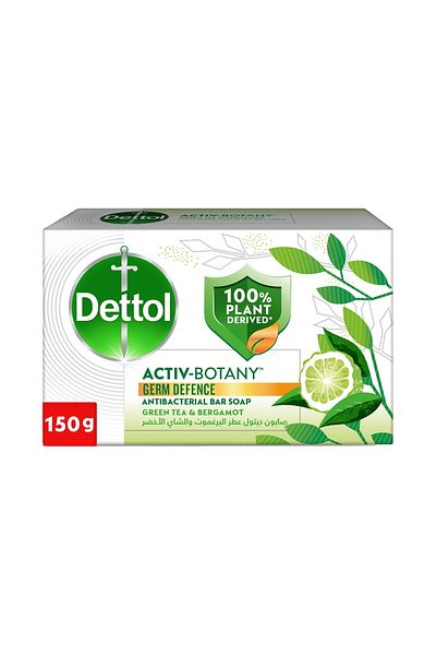 Dettol Green Tea & Bergamot Anti-Bacterial Bar Soap 150 g