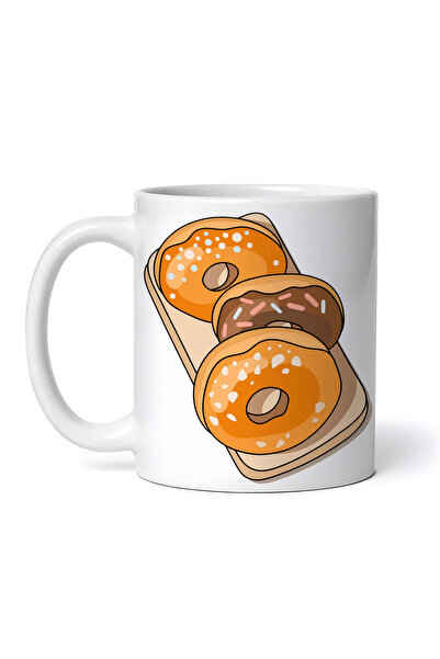 OEM Cană albă personalizată, Gogoși cu ciocolată și vanilie, INOVATIX®. 330ml