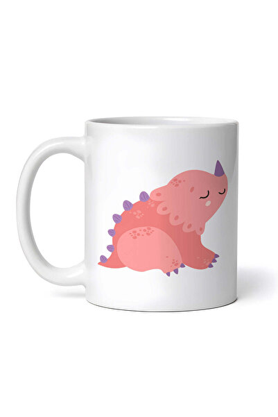 OEM Cană albă personalizată, dinozaur Kawaii, Inovatix®. 330 ml