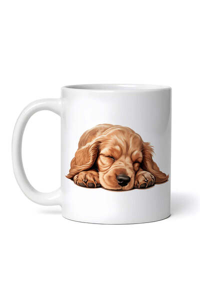 OEM Cană albă personalizată, Cocker Spaniel Englez, INOVATIX®. 330ml