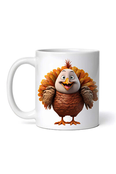 OEM Cană albă personalizată, Smile Turkey, INOVATIX®. 330ml