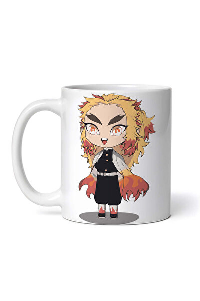 OEM Cană albă personalizată, anime Demon Slayer Kyojuro Rengoku, INOVATIX®. 3...