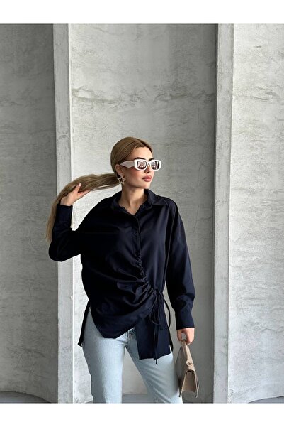 Ekim Store Büzgüsü Ayarlamalı Bağlamalı Gömlek