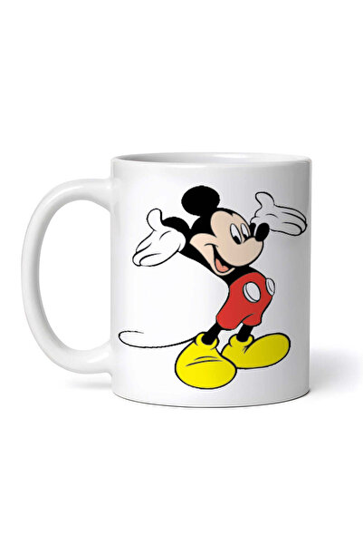 OEM Cană albă personalizată, Disney Mickey Happy, INOVATIX®. 330ml