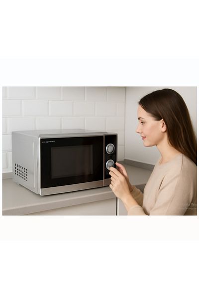 Sharp Microwave Oven , 20 L , 800w , Silver - R-20as-s