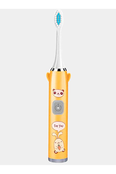 ABYZ Electric toothbrush for children with 2 heads and battery included, Orange color