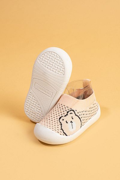Mumenim Sakow Girl Child Baby Orthopedic Flexible, Comfortable Lightweight Non-Slip Sole Pink First Step Sports Shoes