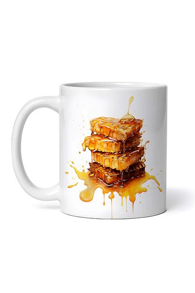 OEM Personalized White Mug, Honeycombs, Inovatix®. 330ml