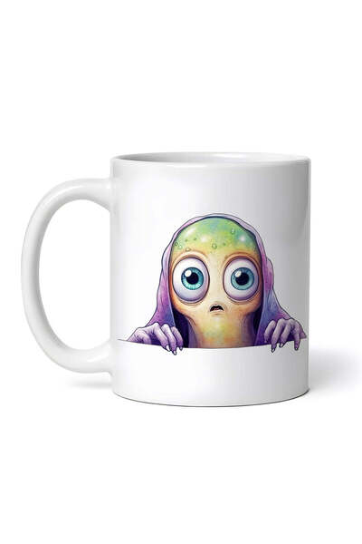 OEM Cană albă personalizată, Multaiong Alien, INOVATIX®. 330 ml