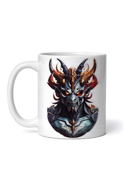 OEM Εξατομικευμένη Λευκή Κούπα, Δαίμονας Ανδρομάλιος με Θωρακικό, Inovatix®. ...