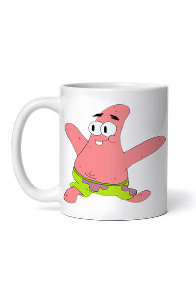 OEM Cană albă personalizată, Dans Patrick Star Meme, INOVATIX®. 330 ml