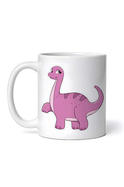 OEM Εξατομικευμένη λευκή κούπα, Ιγουανοδόνη Δεινόσαυρος, INOVATIX®. 330ml