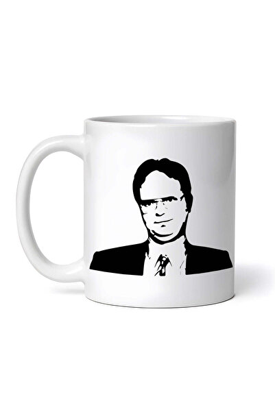 OEM Cană albă personalizată, Dwight Schrute de la The Office, INOVATIX®. 330 ml