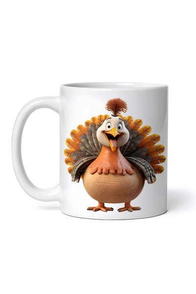 OEM Cană albă personalizată, Trogor Turkey, INOVATIX®. 330ml