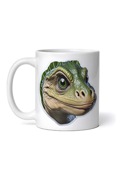 OEM Cană albă personalizată, Ares dinozaurul, INOVATIX®. 330ml