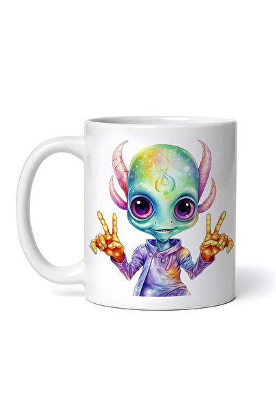 OEM Cană albă personalizată, Alien Xorg, INOVATIX®. 330ml