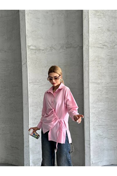 Ekim Store Büzgüsü Ayarlamalı Bağlamalı Gömlek