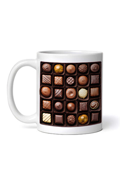 OEM Εξατομικευμένη Λευκή Κούπα, Κουτί Σοκολάτας, Inovatix®. 330ml