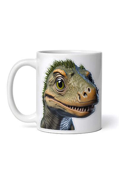 OEM Cană albă personalizată, Dinozaur Goliat, INOVATIX®. 330ml