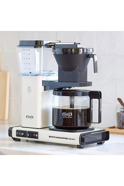 Technivorm Moccamaster Coffee Maker With Bean Filter - Kbg741 Ao Off-white Metallic, Stainless Steel