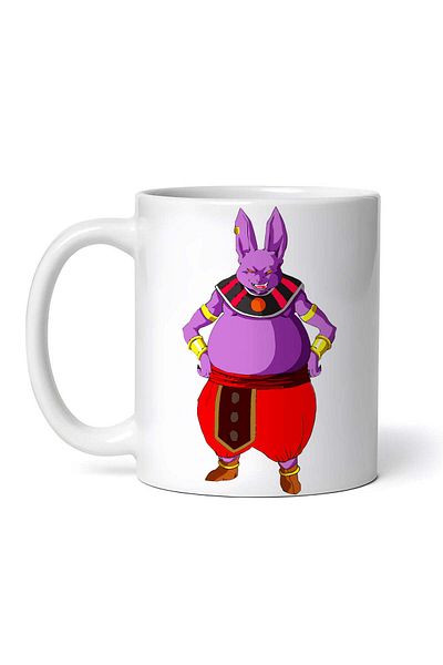 OEM Cană albă personalizată, Dragon Ball Champagne râzând, INOVATIX®. 330ml