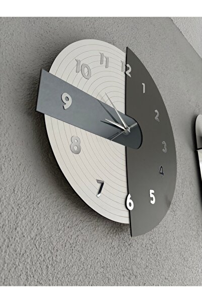 Nixar Desing Bozcali 2 Duvar Saati, Rustik Duvar Saati,vintage Saat,ahşap Duvar Saat, Dekoratif Saat, Wall Clock
