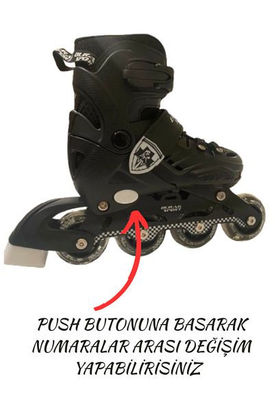 Janissary Professional Lighted Silicone Wheel Adjustable Child-Adult Roller Skate