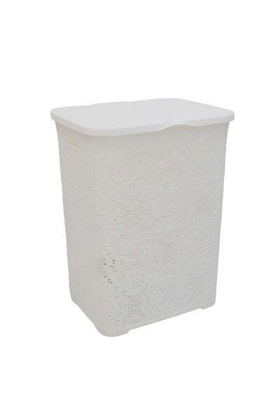 follow me Plastic laundry basket with lid