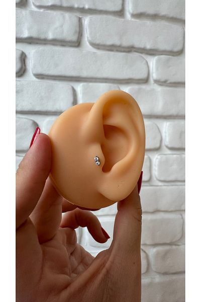 alysa jewelry Titanium (Titanium) Stone Elegant Piercing
